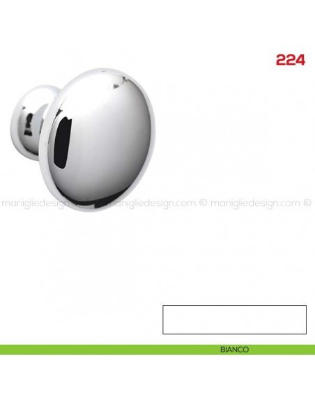 Pomolo per mobile 224 Mital bianco