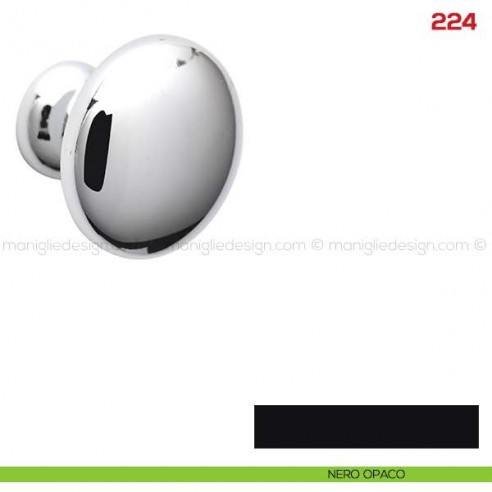 Pomolo per mobile 224 Mital nero opaco