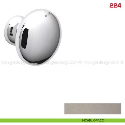 Pomolo per mobile 224 Mital nichel opaco