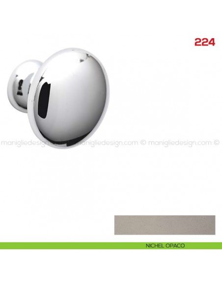 Pomolo per mobile 224 Mital nichel opaco