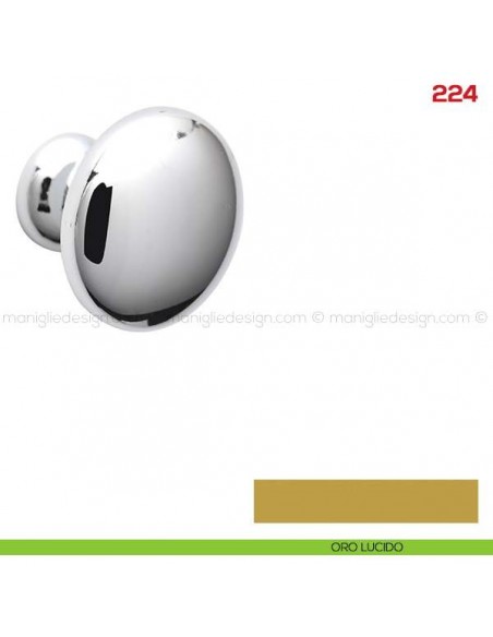 Pomolo per mobile 224 Mital oro lucido