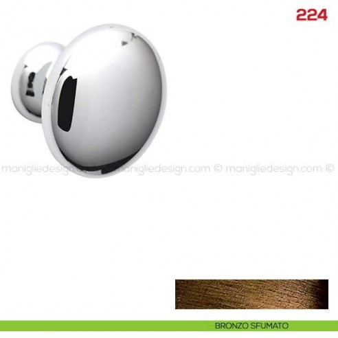 Pomolo per mobile 224 Mital bronzo sfumato