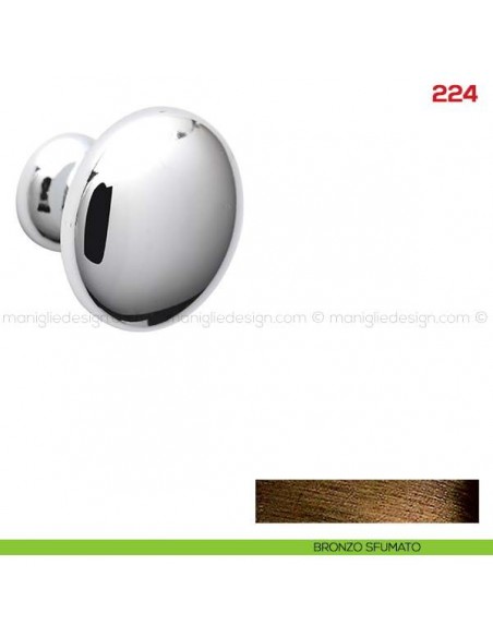 Pomolo per mobile 224 Mital bronzo sfumato