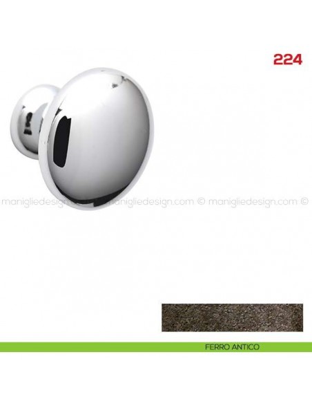 Pomolo per mobile 224 Mital ferro antico