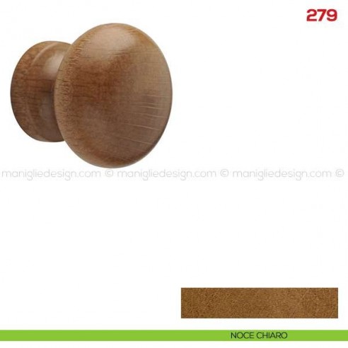 Pomolo in legno per mobile Mital 279 noce chiaro