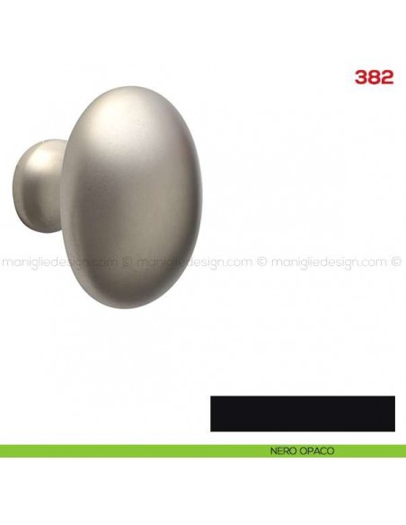 Pomolo per mobile 382 Mital nero opaco