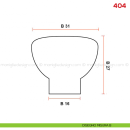 Pomolo in legno per mobile Mital 404 2
