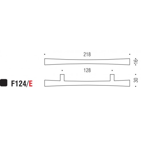 Maniglia per mobile F124 Formae E
