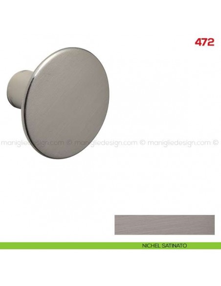 Pomolo per mobile 472 Mital nichel satinato