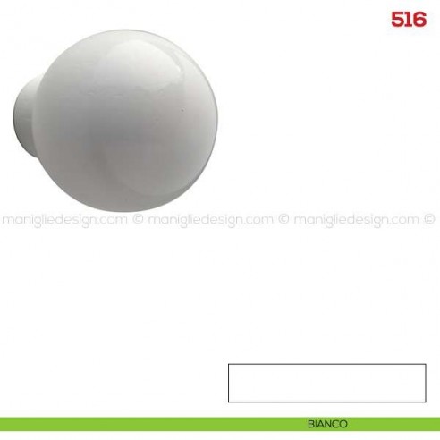Pomolo in legno per mobile Mital 516 bianco