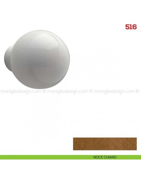 Pomolo in legno per mobile Mital 516 noce chiaro