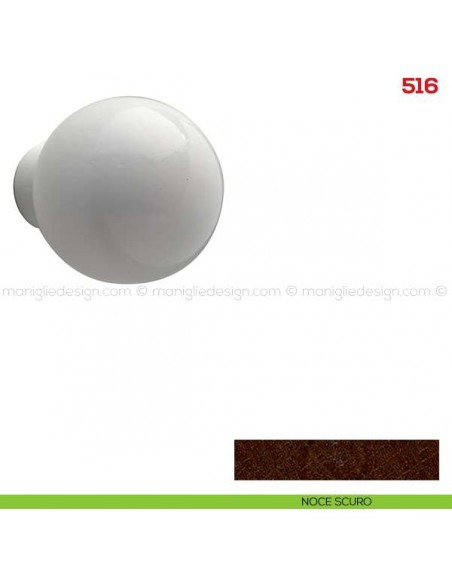 Pomolo in legno per mobile Mital 516 noce scuro
