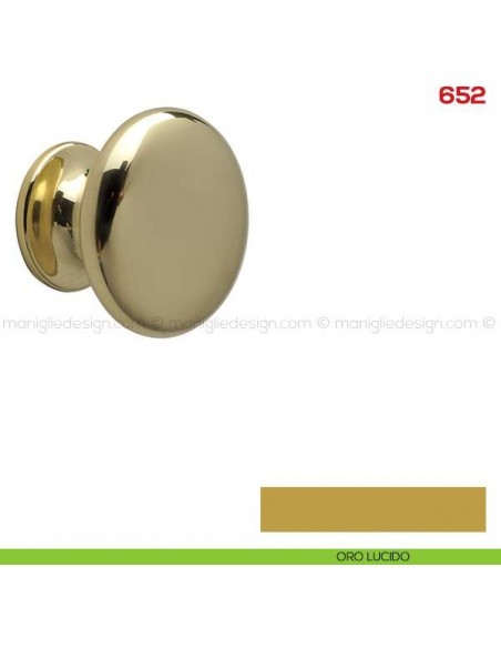 Pomolo per mobile 652 Mital oro lucido