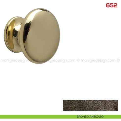 Pomolo per mobile 652 Mital bronzo anticato
