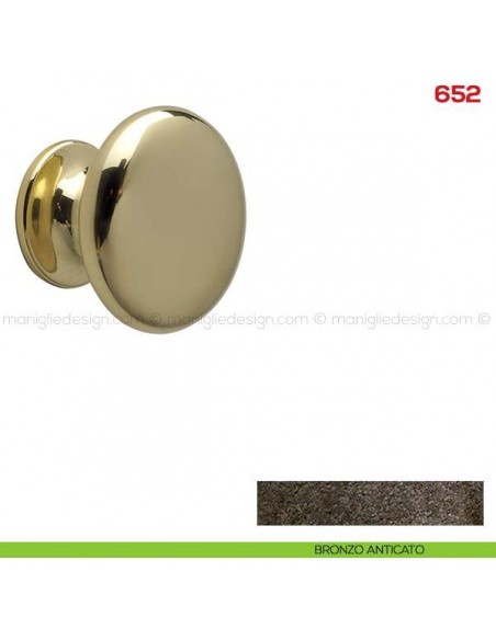 Pomolo per mobile 652 Mital bronzo anticato