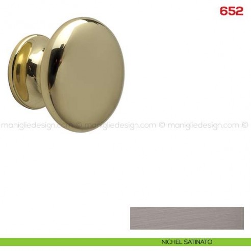 Pomolo per mobile 652 Mital nichel satinato
