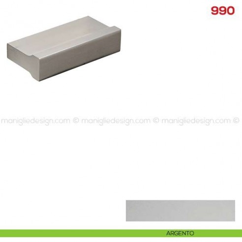 Pomello per mobile 990 Mital argento