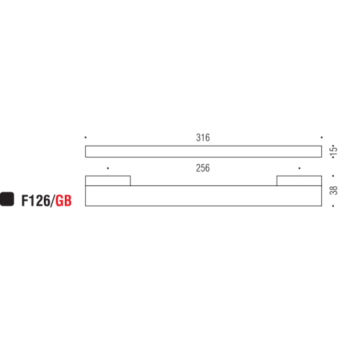 Maniglia per mobile F126 Formae GB