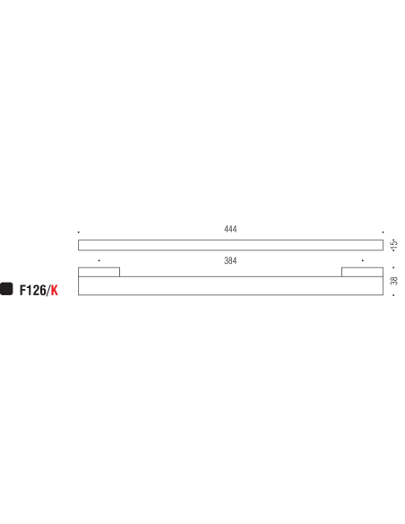 Maniglia per mobile F126 Formae K