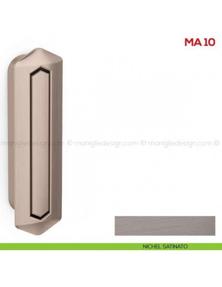 Maniglia incasso per mobile Mital MA10 nichel satinato