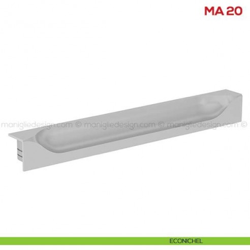 Maniglia incasso per mobile Mital MA20 econichel