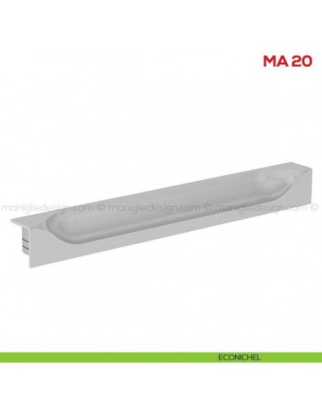 Maniglia incasso per mobile Mital MA20 econichel