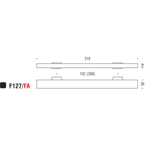 Maniglia per mobile F127 Formae FA