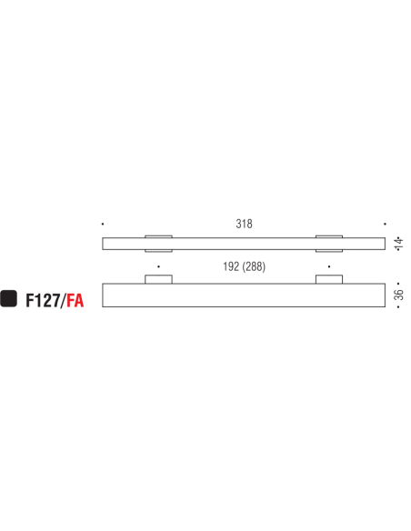 Maniglia per mobile F127 Formae FA