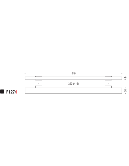 Maniglia per mobile F127 Formae I
