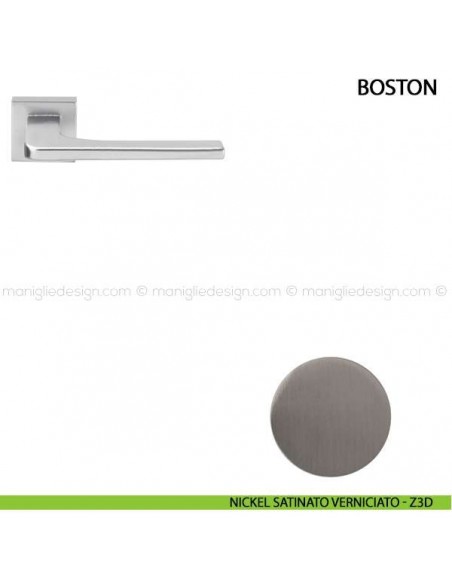 Maniglia per porta Boston Comit nickel satinato verniciato