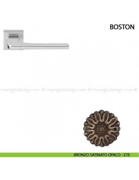 Maniglia per porta Boston Comit bronzo satinato opaco