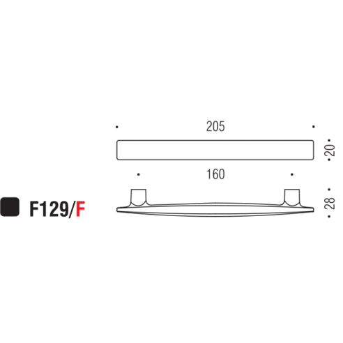 Maniglia per mobile F129 Formae F