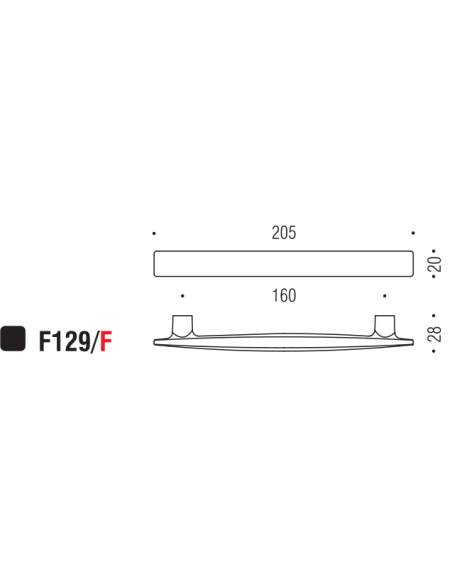 Maniglia per mobile F129 Formae F