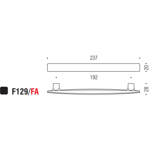 Maniglia per mobile F129 Formae FA