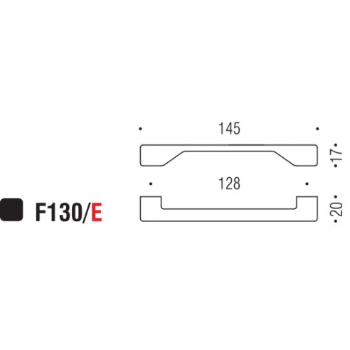 Maniglia per mobile F130 Formae E