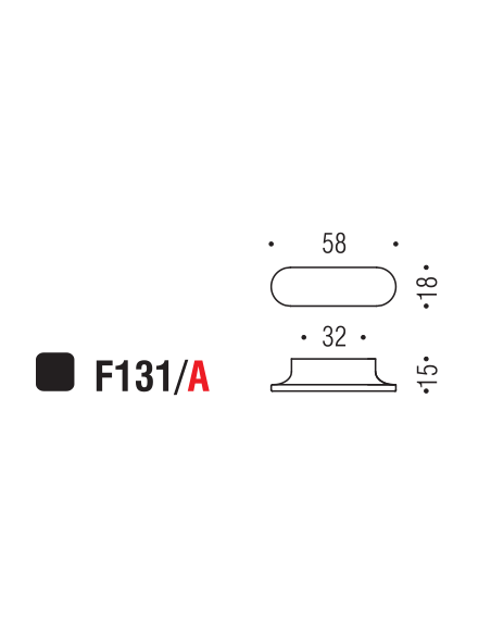 Maniglia per mobile F131 Formae A