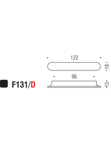 Maniglia per mobile F131 Formae D