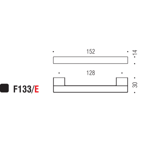 Maniglia per mobile F133 Formae D