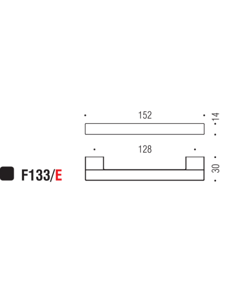 Maniglia per mobile F133 Formae D