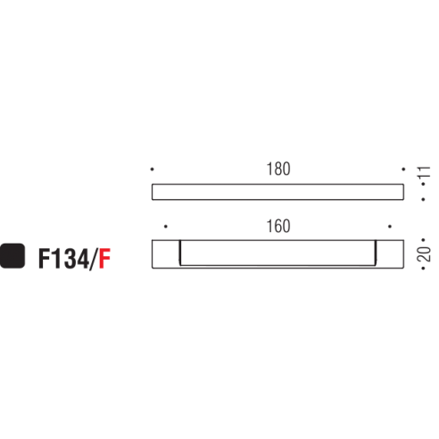 Maniglia per mobile F134 Formae F