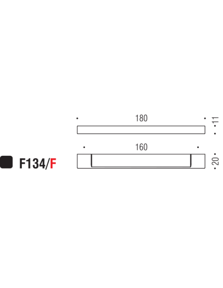 Maniglia per mobile F134 Formae F