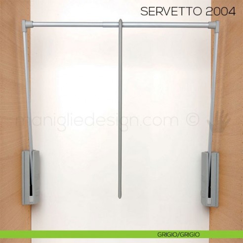 Servetto 2004 per armadio grigio/grigio