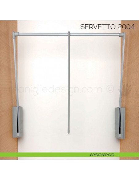 Servetto 2004 per armadio grigio/grigio