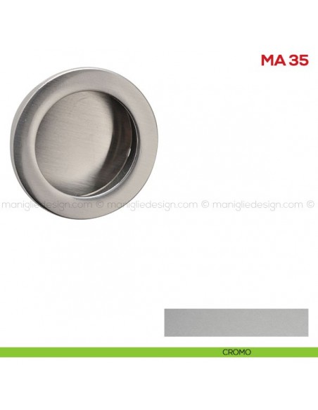 Maniglia incasso per mobile Mital MA35 cromo