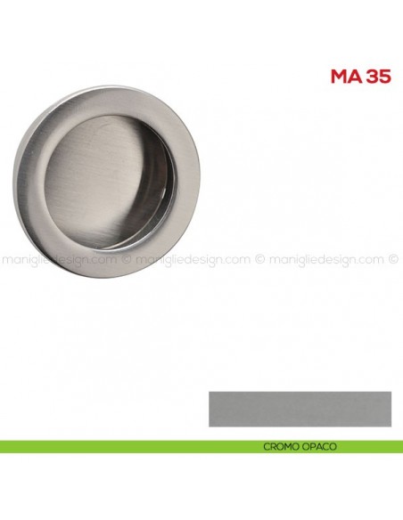 Maniglia incasso per mobile Mital MA35 cromo opaco