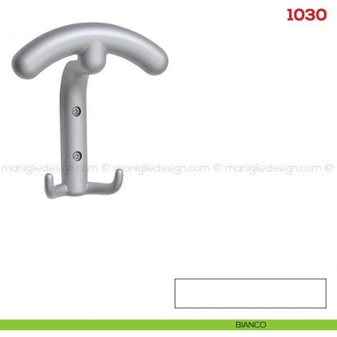 Appendiabiti a parete in metallo Mital 1030 bianco