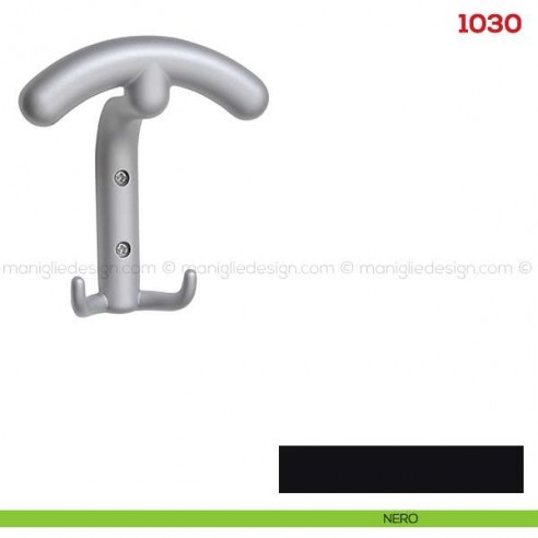 Appendiabiti a parete in metallo Mital 1030 nero