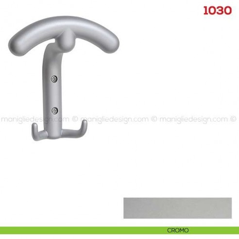 Appendiabiti a parete in metallo Mital 1030 cromo