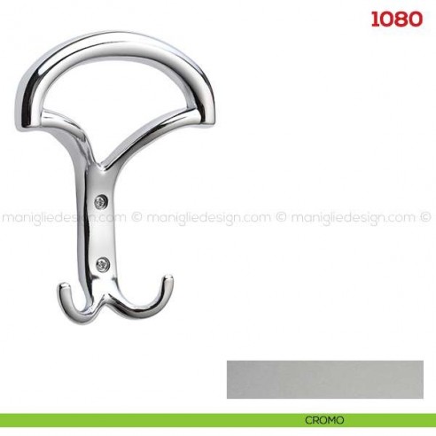 Appendiabiti a parete in metallo Mital 1080 cromo