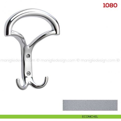 Appendiabiti a parete in metallo Mital 1080 econichel